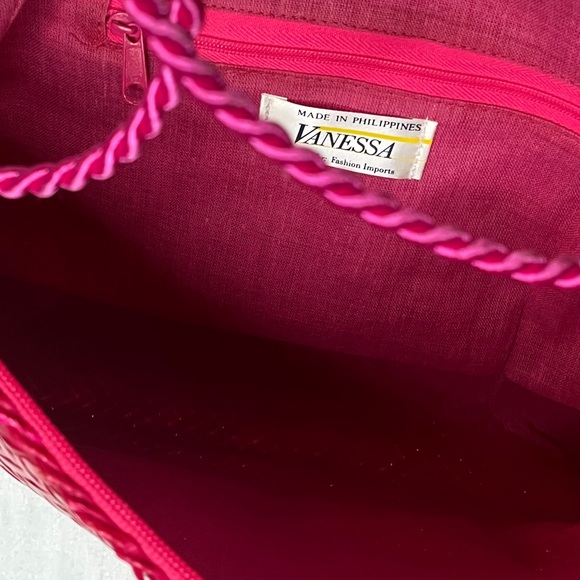 Vanessa - Wicker Straw Handbag, - Picture 13 of 14